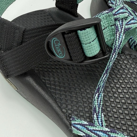 Chaco ZX2 Womens 7 Yampa Dagger Dual Strap Sandals Vibram Teal Green Hiking - Picture 7 of 11